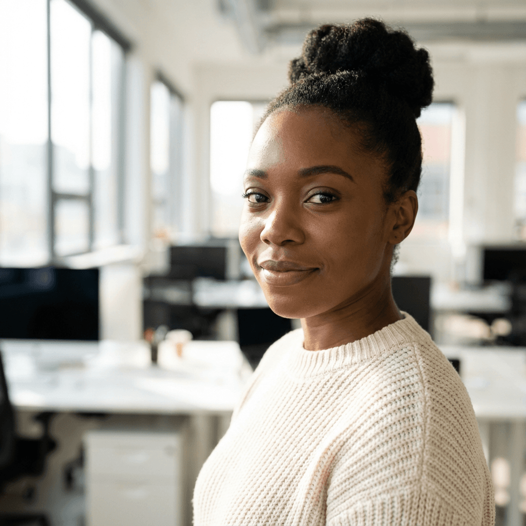 Sarah Namutebi, office manager in Kampala